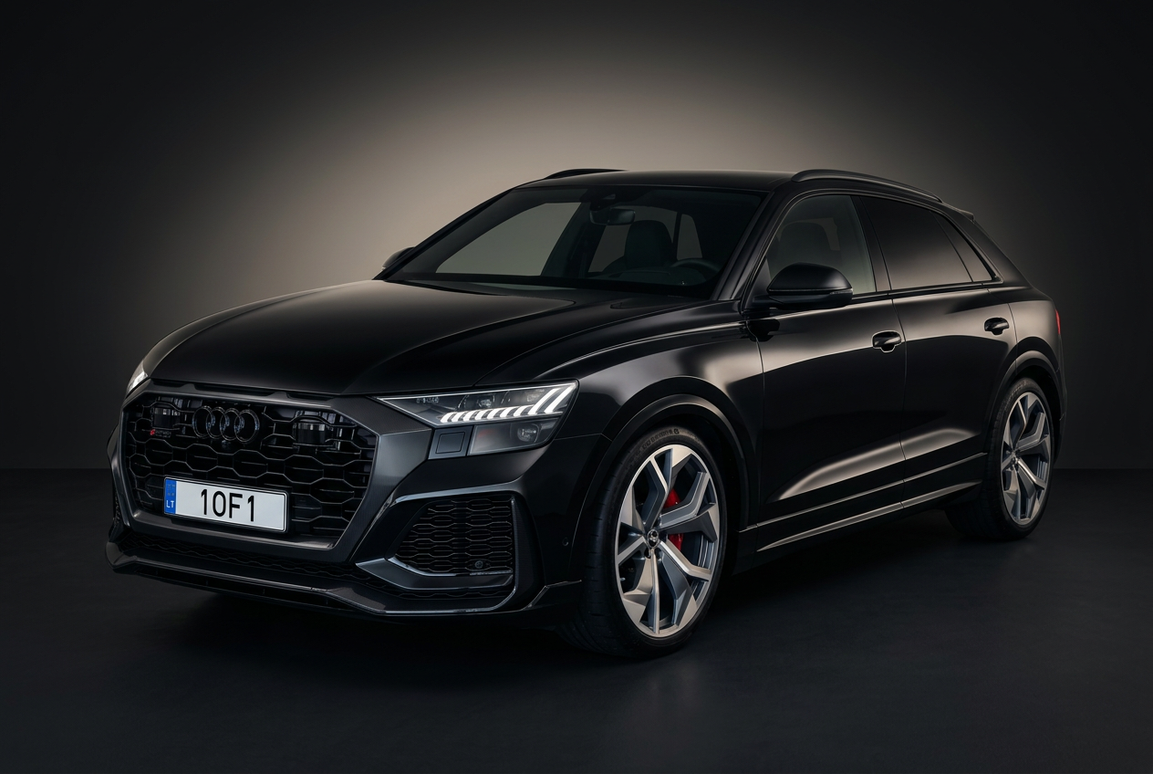 Audi RS Q8 performance SUV available for rental sourcing in Lithuania